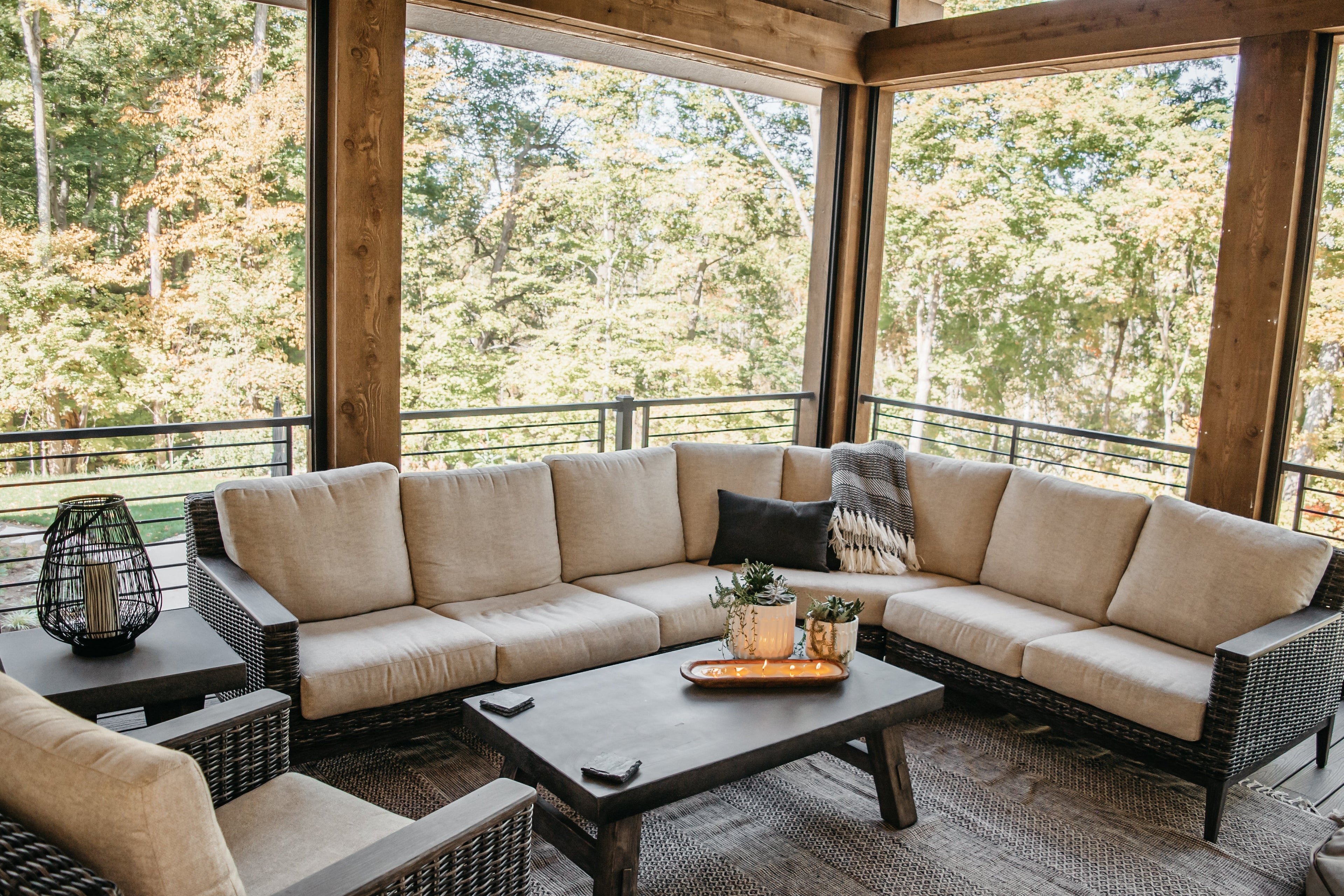 Woodland Drift Long Oval Candle Bowl